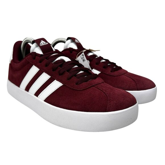 Adidas VL Court 3.0 Shadow Red White Shoes IF4457 Men's Size 8 - Picture 4 of 9